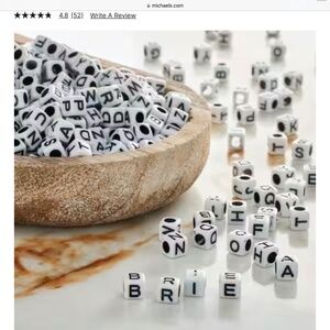 Alphabet beads 0.84 lbs Value Pack  Letters Acrylic 380 grams Craft Micheals